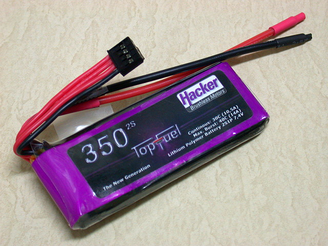 TopFuel 30C 350mAh 2S 鋰聚合物電池