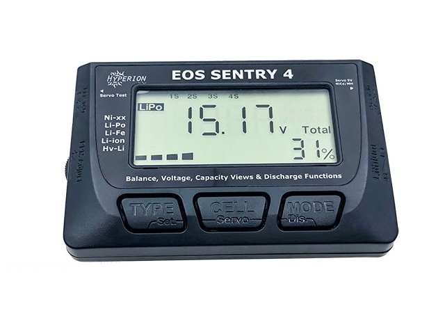 EOS Sentry 4 電池檢測/平衡器 2~8S/放電模式/電子變速/伺服測試