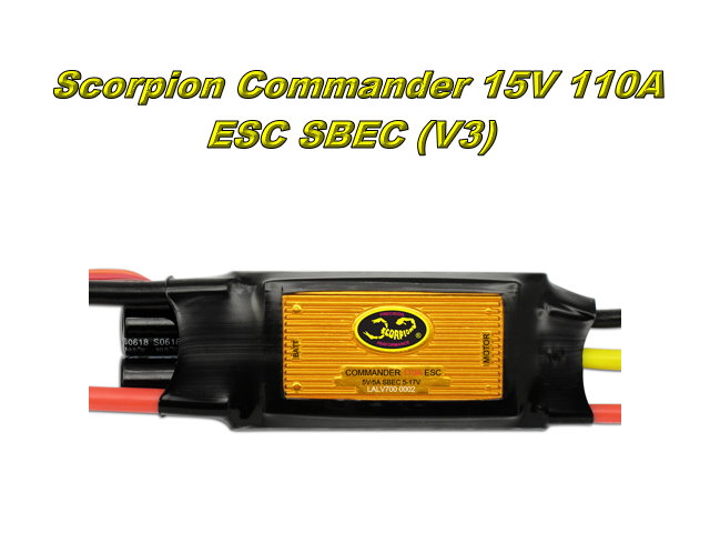 Scorpion Commander 15V 110A SBEC V3 電子變速 (V700)