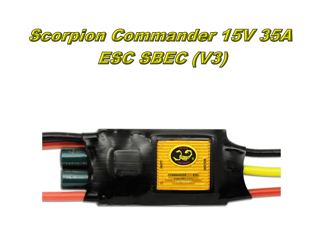 Scorpion Commander 15V 35A SBEC V3 電子變速(不含設定卡)