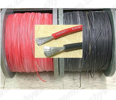 高等級 16AWG 低阻抗鍍鎳矽膠線 1m (紅+黑)