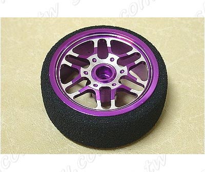 Shyau 鋁合金遙控器轉盤附海綿(Futaba用/紫)