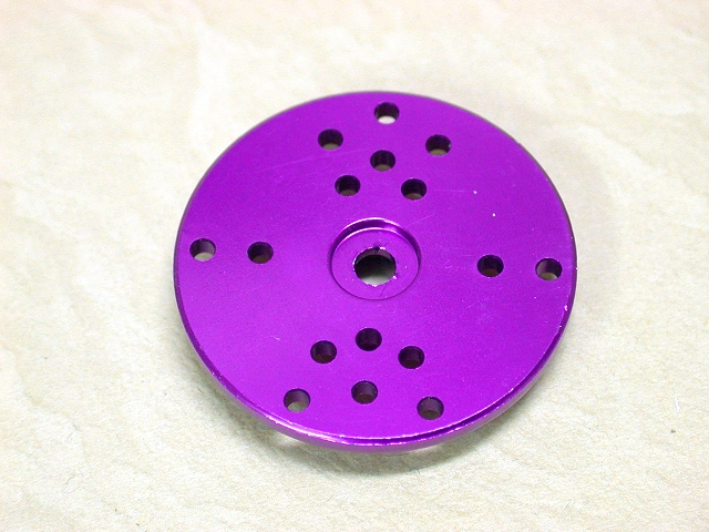 圓型紫色鋁合金伺服盤 Ø24mm Futaba 用