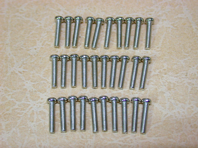 十字圓頭螺絲M2x10mm (30)