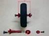 F3A 用輕量鋁合金輪軸/輪胎組 (2) - 紅